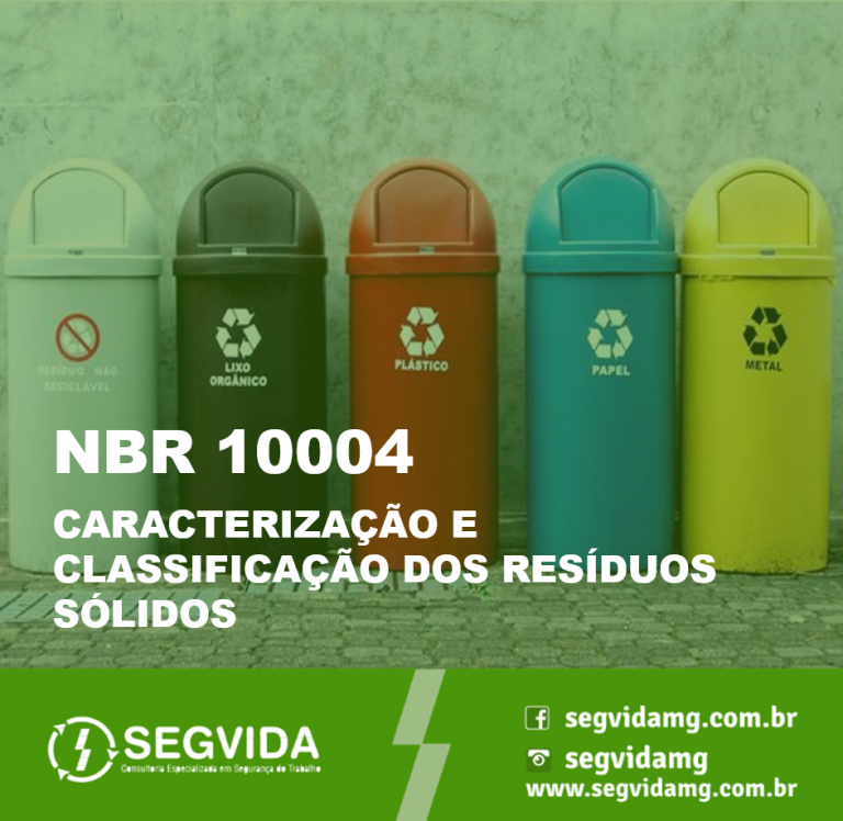 NBR 10004: CARACTERIZAÇÃO E CLASSIFICAÇÃO DOS RESÍDUOS SÓLIDOS • Segvida