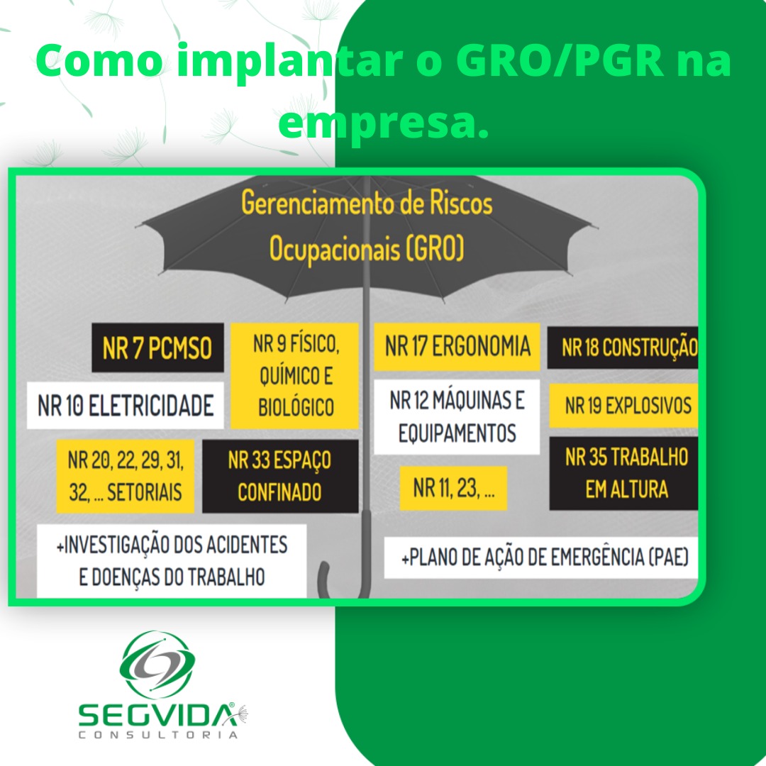 Passo a passo Veja como implementar o GRO/PGR na empresa • Segvida