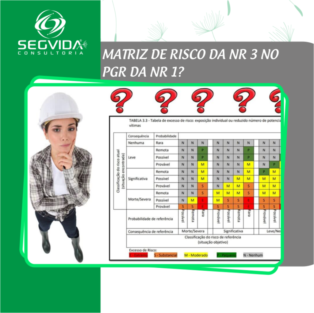 Matriz De Risco Da Nr 3 No Pgr Da Nr 1 Pode Isso • Segvida 2916